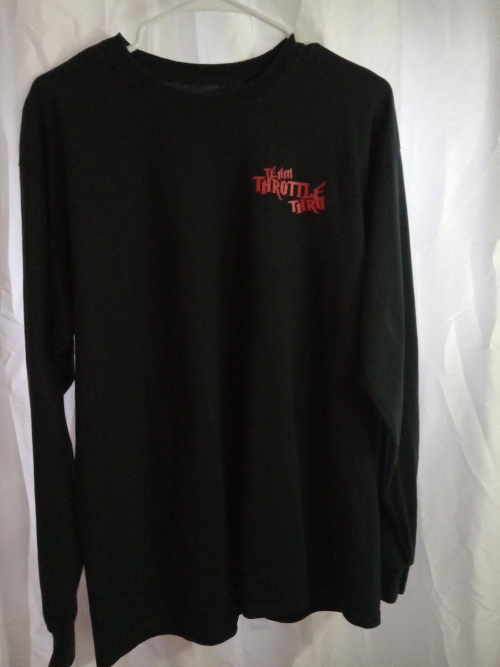 Gildan Black Long Sleeve Shirt Team Throttle Thru